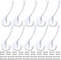 10 Pack Heavy Duty Dual Coat Hooks Wall Mounted by IBosins