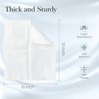 2 Pack of 50 count XL Disposable Face Towels 10” x 12”, 100% Viscose Fibre - Image 5