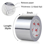 BOMEI PACK Aluminum Foil Tape, Heavy Duty Metal Foil Tape, High Temperature - Image 3