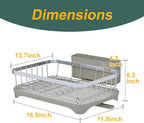 LIYI Dish Drainer, Large Capacity Storage, - Image 7