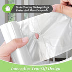 Teivio 7 Gallon 120 Counts Medium Garbage Bags 6 Gallon 7 Gallon Trash Bags - Image 3