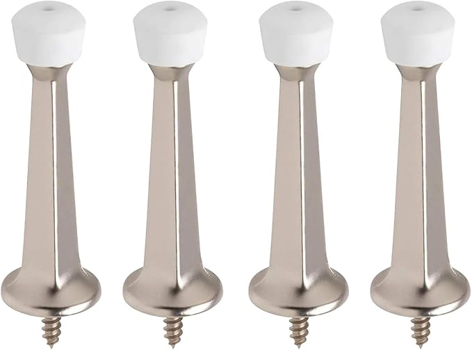 Liberty Premium Doorstop Metal Solid Rigid Door Stop Brushed 3" - Image 4