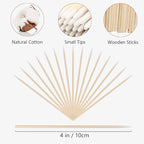 1300PCS Pointed Cotton Swabs, 4 inch Microblading Cotton Swab - Image 2