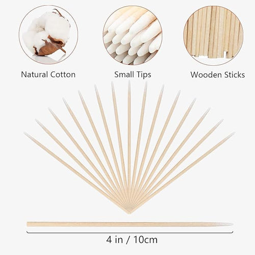 1300PCS Pointed Cotton Swabs, 4 inch Microblading Cotton Swab - Image 2