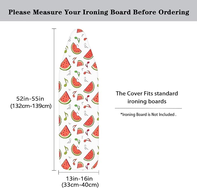 Watermelon Ironing Board Cover 54x15 inches, Music Note Standard Ironing Board - Image 5