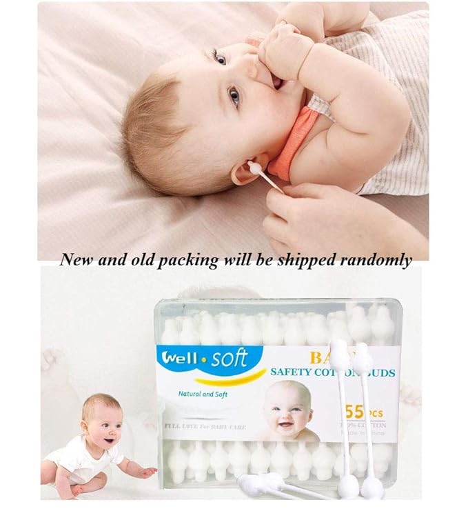 Baby Cotton Swabs, Organic Fragrance and Chlorine-Free Kids Safety Swabs - Image 2