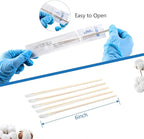 JMU 6 Inch Sterile Cotton Tipped Applicators, Wood Shaft Medical Swabs - Image 7