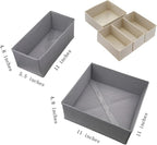 Drawer Organizer Set of 4 Beige - Image 3
