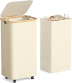Yecaye 100L Large Capacity Laundry Hamper – Foldable Rolling Laundry Basket by Yecaye