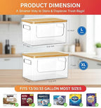 2 Pack Stackable Trash Bag Dispenser - Image 2