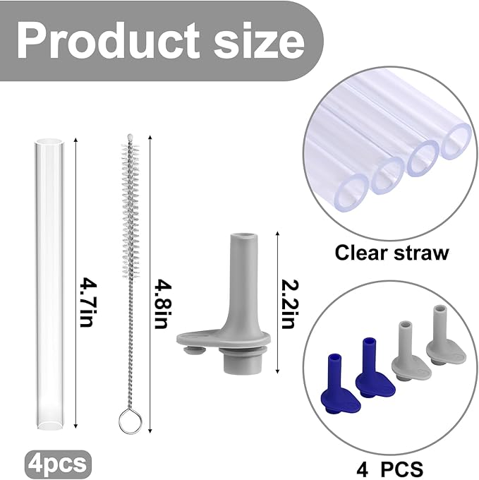 XANGNIER Replacement Straws and Bite Valve Compatible - Image 3