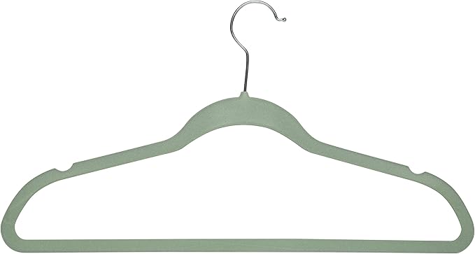 Simplify Slim Velvet Clothes Hangers | 50 Pack | Non-Slip | Shirts | Suit | - Image 6