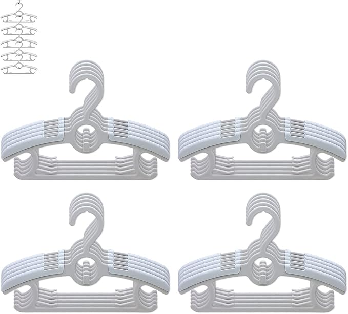 Baby Nursery Closet Hangers, Ultra Thin Non-Slip and Extendable Laundry Infant by Gencuoir