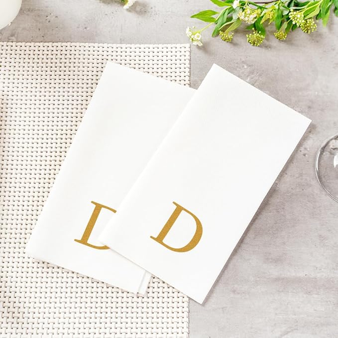 Luxenap 15.8 X 7.9 Inch Linen-Feel Guest Towels, 2000 Lettered Hand Towels - Image 6