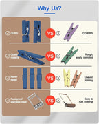 Mini Clothes Pins Wooden Colored Small Clothespins - Image 2