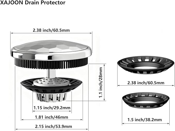 Bath Tub Drain Protector，Drain Hair Catcher, Drain Strainer - Image 3