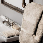 SUPERIOR Egyptian Cotton Pile 3 Piece Towel Set, Includes 1 Bath, 1 Hand - Image 7