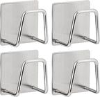 Adhesive Sponge Holder for Kitchen Sink, SUS304 Stainless Steel Scrubber Hanger by Luckyiren