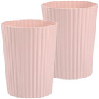JiatuA Small Trash Can Plastic Wastebasket Round Garbage Container Bin by JiatuA