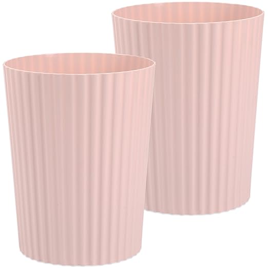 JiatuA Small Trash Can Plastic Wastebasket Round Garbage Container Bin by JiatuA