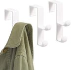iDesign Over The Door Plastic Dual Hook Hanger by iDesign
