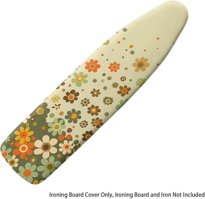 Hippie Flower Ironing Board Cover and Pad, Stretch Thick Scorch Resistant - Image 6