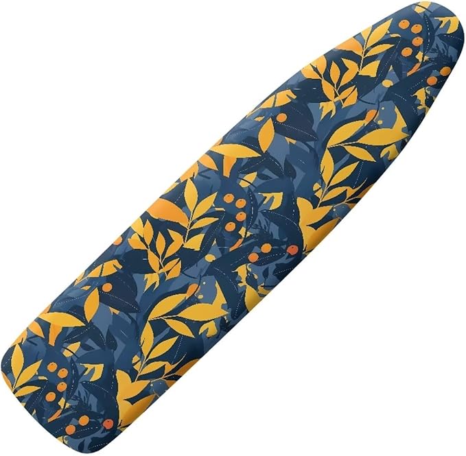 Forest Leaves Ironing Board Cover, Modern Plant Leaf Grade Standard Size by Daulesho