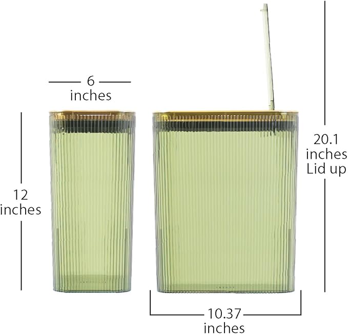 Glad Bathroom Trash Can, 2.6 Gallon - Image 4