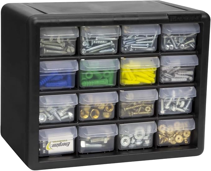 Akro-Mils 16-Drawer Plastic Cabinet - Image 12