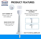 3" Door Stopper, 8 Pack Heavy Duty Solid Rigid Door Stops w/Plastics Tip - Image 4