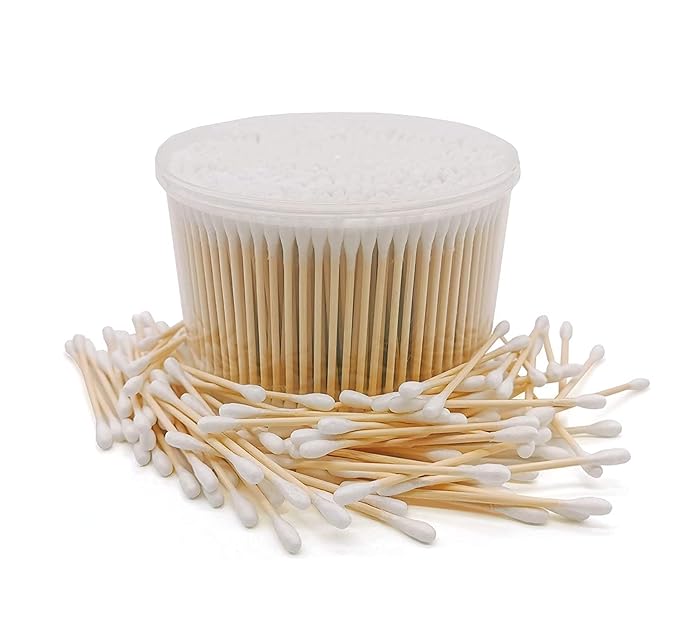 1500pcs Natural Bamboo Cotton Buds, Organic Biodegradable Cotton Swabs by qzcccecl