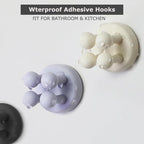 XoYoZo 4 pcs Silicone Toothbrush Holder Multi-Function Hook Waterproof self - Image 5