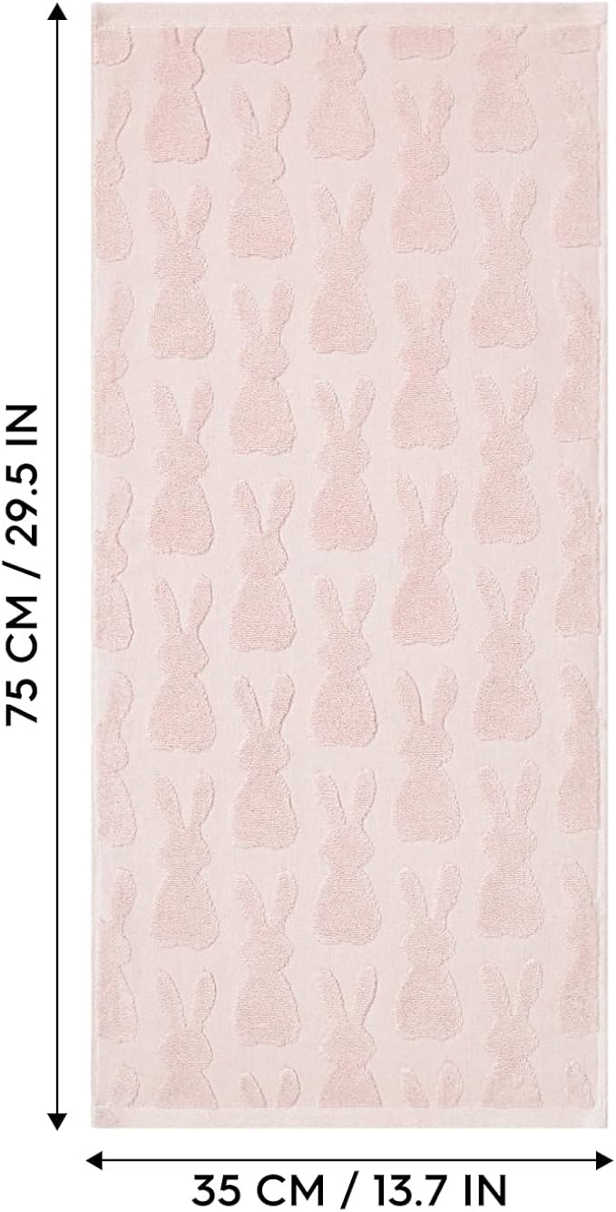 Artoid Mode 1 Pc Pink 3D Rabbit Jacquard Easter Hand Towels - Image 8