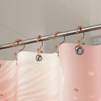 Titanker Shower Curtain Hooks Rings Rust Resistant Metal Double Glide Shower - Image 7