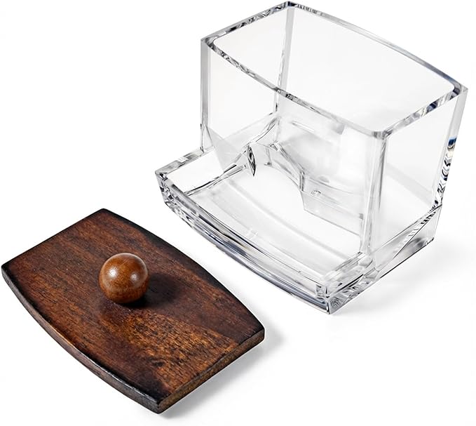 SheeChung 10Oz Acrylic Qtip Holder Dispenser - Image 4