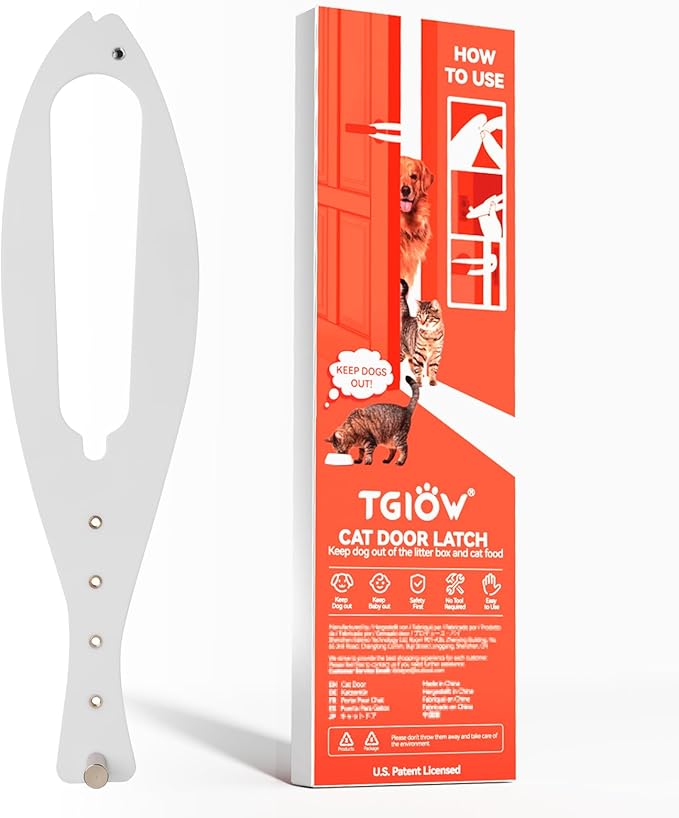 TGIOW Cat Door Latch, Door Prop by TGIOW