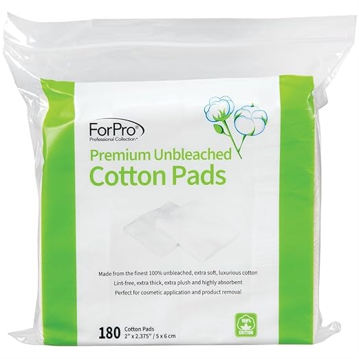 ForPro Professional Collection Premium Unbleached Cotton Pads, 100% Unbleached - Image 2