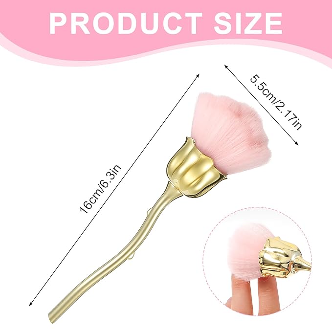2Pcs Nail Dust Brush, Ultra Soft Nylon Powder Remover - Image 2