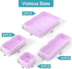 25 PCS Drawer Organizer Set, 4 Size Makeup Drawer Divider Organizer - Image 2