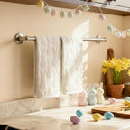 Artoid Mode 4 Pcs Beige 3D Rabbit Jacquard Easter Hand Towels - Image 4