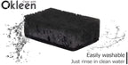 Black Multi Use Scrub Sponges. Made in Europe. 18 Pack, 4.3x2.8x1.4 inches. - Image 3