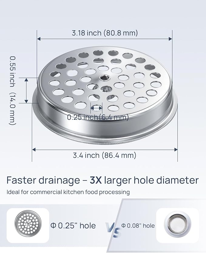 Commercial-Grade Sink Drain Strainer - Image 5