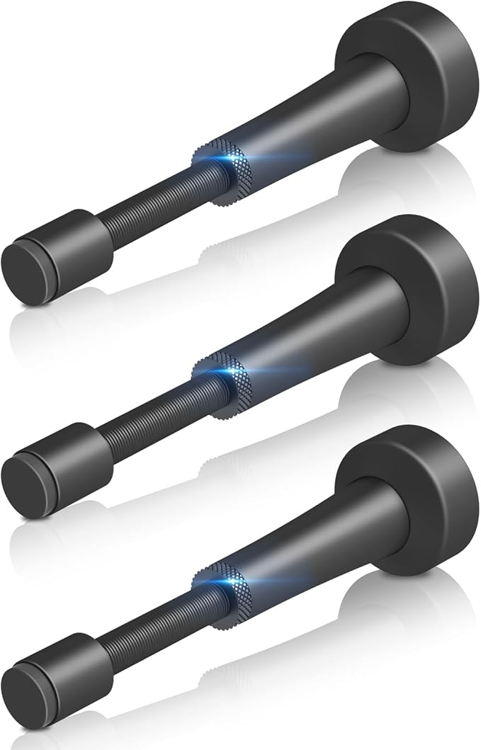 3Pcs Adjustable Door Stopper, 3.07-4.45in Aluminum Door Stoppers by brieieziy