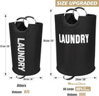 160L XX-Large Laundry Basket, Freestanding Tall Clothes Hamper, Collapsible - Image 3