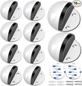 10 Pack Door Stoppers Adhesive Floor Mounted Door Stop No Drill by Gudui