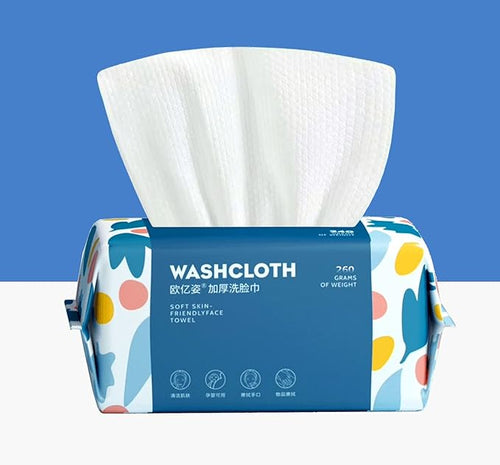100 Count Disposable Face Towel, Thickening Ultra Soft Washcloths, Facial by BanYakong