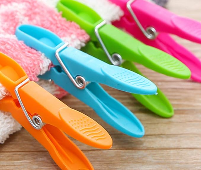 Strong Plastic Clothes Clips For Drying Heavy Duty Clothing Clamps Travel - Image 3