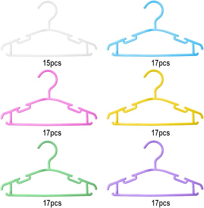 GoodtoU Baby Hangers, 100 Pack Kids Plastic Hangers - Image 4