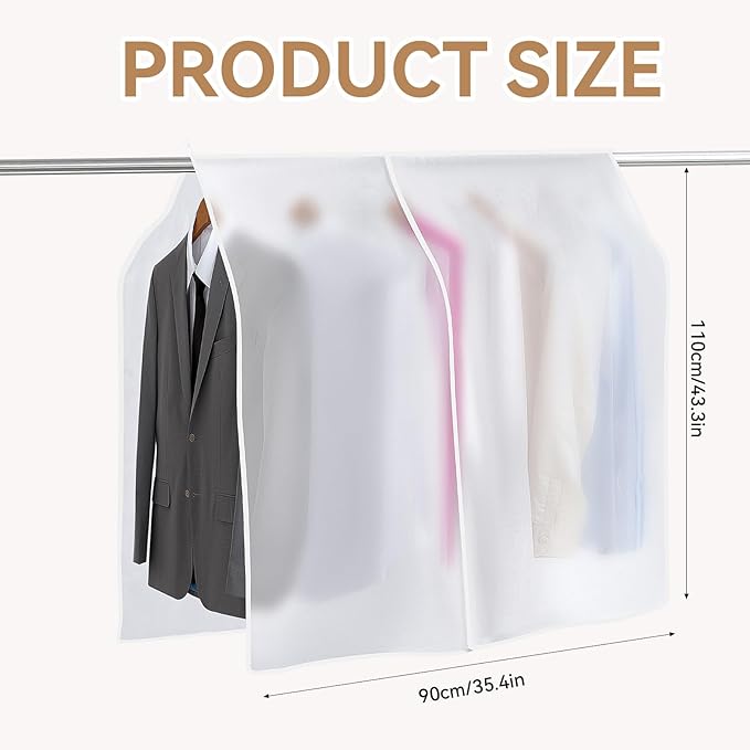 Clothing Rack Covers Hanging Clothes Dust Covers Garment Bag Organizer Storage - Image 2