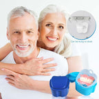 2 Pack Denture Bath Case Cup Box Holder Storage Container - Image 7